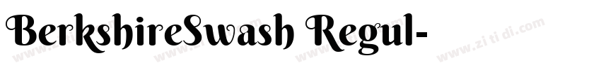 BerkshireSwash Regul字体转换